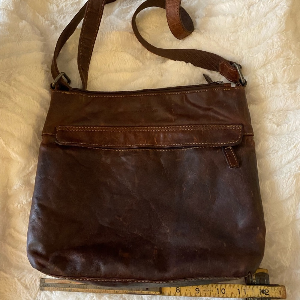 Jack Georges Voyager Zip crossbody hobo bag